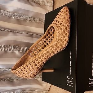 INC Brand Tan Heels - never worn